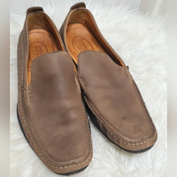 Timberland Smart Comfort Brown Leather Loafer Driving🌴 Shoe Mens Size 10.5M - Picture 5 of 10